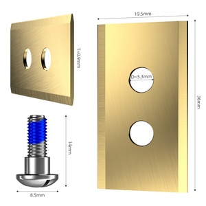 ใบมีดตัดหญ้าอัตโนมัติสำหรับหุ่นยนต์ตัดหญ้า Mammotion Luba Yuka  ใบมีดไทเทเนียมแข็งแรงทนทานสำหรับเปลี่ยน พร้อมแหวนรองพลาสติก - Product Image 2