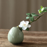 Style nordique Simple Vase En Céramique Décoration Salon Mini Fleur Vase Décoration Arrangement Plante Hydroponique Petit Vase