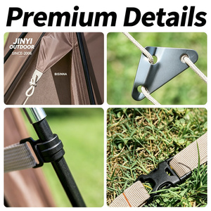 <b>Tent</b> One Bedroom Four Season Outdoor Silver Coated Sun Protection Windproof Rainproof <b>Large</b> - Product Image 4