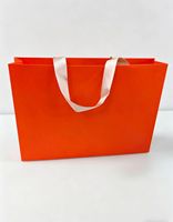 Sacs shopping en carton brun foncé, emballages cadeaux de luxe avec logo personnalisé, sacs à poignée en papier écologiques