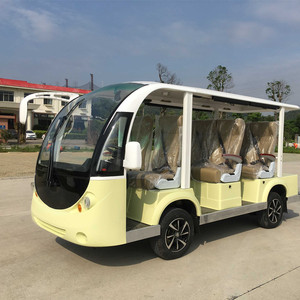 Voiture électrique à 4 roues et 9 places pour visites touristiques dans les parcs - Product Image 1