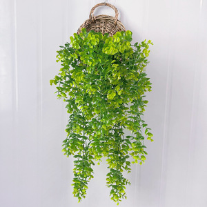 Lá giả dạng tròn bằng mây giả, dây leo bạch đàn, lá bạch đàn, hoa giả, cây giả, vật liệu trang trí sự kiện - Product Image 1