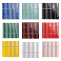 Carreaux de mosaïque modernes en céramique et porcelaine brillants pour salle de bain, douche, cuisine, sol et mur, kit de mosaïque Kit Kat