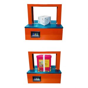 เครื่องรัดม้วนผ้าม่านแบบอัตโนมัติเต็มรูปแบบ ใช้เทป OPP แบบไม่ใช้กาว สำหรับกล่องกระดาษและบรรจุภัณฑ์สิ่งทอภายในบ้าน - Product Image 4