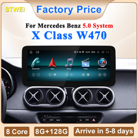 CNstwei 2026 CarPlay Nirkabel Kompatibel Android 15, GPS Navi Otomatis untuk Mercedes Benz XClass W470, Kamera Mundur Dashboard, USB