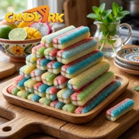 Bonbons de réglisse aigres en tube creux, bonbons de réglisse aromatisés aux fruits sur mesure, OEM ODM, marque privée, approvisionnement direct usine