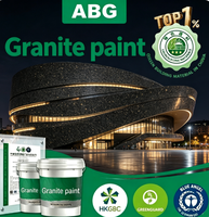 Peinture acrylique anti-salissure à séchage rapide effet granit, peinture texturée pour les façades extérieures des bâtiments auxiliaires routiers
