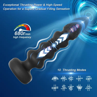 Jouet sexuel anal télécommandé vibrant et pénétrant avec modes de vibration et de pénétration, masseur de prostate pour homme et femme