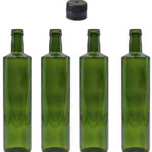 ESSENCE ANDALUZ Bouteilles en verre doric pour <span class=keywords><strong>vin</strong></span>, liqueur, huile et bière - 6 unités de 500 ml, vides, hermétiques, à remplir avec <span class=keywords><strong>bouchon</strong></span> - Product Image 1