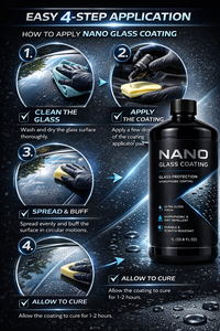GRAPHONEX - Protección Profesional Transparente para Vidrios de Automóviles, Revestimiento Nano de 1 Litro, Hidrofóbico y Repelente de Suciedad para Autos Nuevos y Usados - Product Image 4
