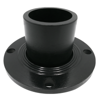Bride de raccord de tuyau en HDPE de bonne qualité et anneau adaptateur de bride basket110mm bride anti-corrosion de pulvérisation de fer pour système de plomberie