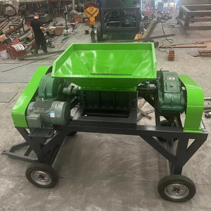 Kleiner Zerkleinerung schrott Aluminium Eisen Mobile <span class=keywords><strong>Shredder</strong></span> Kunststoff Gummireifen Crushing Double Shaft <span class=keywords><strong>Shredder</strong></span> - Product Image 5