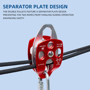 Puleggia Industriale con Doppia Puleggia Isolata per Gestione Sicura ed Efficiente del Carico in Altezza - Product Image 3