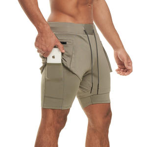 2 в 1 мужские спортивные шорты из полиэстера - Product Image 2