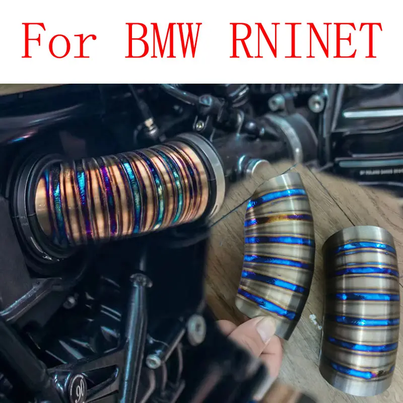 Dành Cho BMW Rrinet Scrambler Xe Máy Air Intake Trang Trí Cover Sửa Đổi Bất Hợp Kim Titan Air Inflow Cover 2 Cái