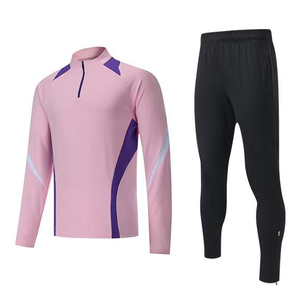 Nouveaux ensembles de survêtements de football à manches longues pour le sport, kits unisexes, veste d'entraînement de football et survêtement grande taille 100 % polyester - Product Image 4