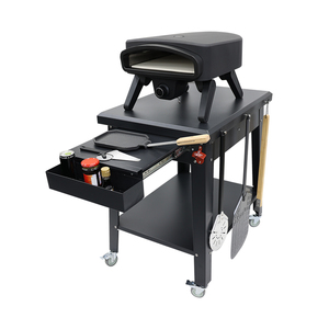 Ngoài trời nướng ăn giỏ hàng di chuyển lò nướng bánh <span class=keywords><strong>pizza</strong></span> Xe đẩy BBQ đứng ngoài trời Lò nướng bánh <span class=keywords><strong>Pizza</strong></span> bảng - Product Image 3