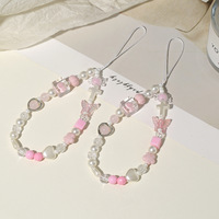 Vente en gros usine Nouveau porte-téléphone style KT Cat pour fille, pendentif de téléphone fait main doux et mignon, fabriqué en Chine, emballage en vrac