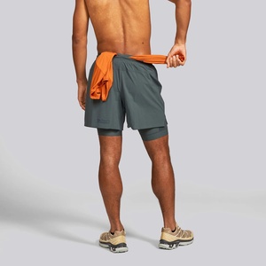 Shorts de course athlétiques taille haute grande taille pour hommes et femmes, camouflage noir, doublure élastique, tailles 5 et 7 pouces - Product Image 4