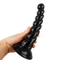 Plug anal torsadé en gelée transparente, mini-étireur de anus, jouet postérieur SM, modèle 95g