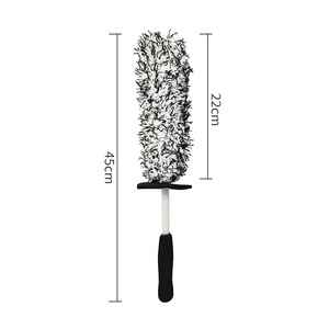 Brosse de lavage de voiture en microfibre douce et brosse à neige pour le nettoyage des jantes et des pneus - Outil de <span class=keywords><strong>detailing</strong></span> automobile et lave-auto - Product Image 1