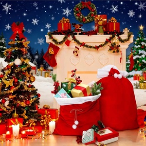 Pafu <strong>Christmas</strong> Velvet Santa Claus Bags Santa <strong>Gift</strong> Sack with Drawstring <strong>Christmas</strong> <strong>Gift</strong> Presents Bags for Present Holiday Party - Product Image 2