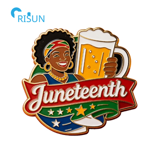 Imán de Refrigerador, Pin de Solapa, Broche y Pin Esmaltado Personalizados para el Día de la Emancipación de los Negros en EE. UU. (Juneteenth) - Product Image 6