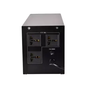 显示高频在线UPS 1500VA黑色防雷彩色输出UPS备用电源