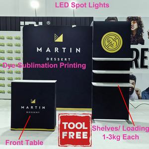 Alüminyum tüp 10x10 aracı ücretsiz taşınabilir sergi germe kumaş fuar ekipmanı - Product Image 3