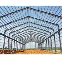 Bâtiment en structure légère en acier, kits de bâtiments préfabriqués en métal avec services de soudage, de découpe et de pliage pour atelier et entrepôt