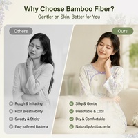 Pyjamas en fibre de bambou pour femmes, printemps-été, antibactériens naturels, nouveau style chinois, doux, respectueux de la peau, vêtements d'extérieur, vêtements de détente