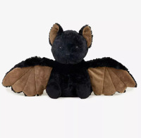 Best-seller Halloween Europe et Amérique : Peluche chauve-souris gothique style Ins, jouet en peluche animal fantastique sombre, doux et apaisant