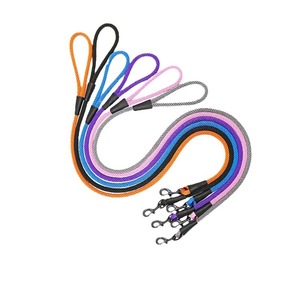 Heavy Duty Braided Dog Rope Leash Diamond Interlaced Weave Wear Resistant Pet <b>Lead</b> For Walking <b>Training</b> OEM ODM Custom Color - Product Image 5