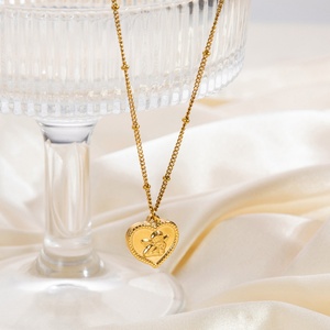 Collar de Acero Inoxidable con Colgante de Retrato de Ángel Personalizado y Moderno, Cadena para Clavícula, Estilo de Lujo Ligero para Fiesta - Product Image 3