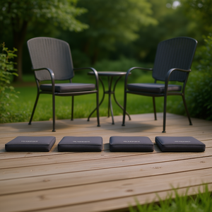 Cojines para Sillas de Exterior, 19.7"x19.7"x1.2", Tela Oxford, 4 Piezas, Cuadrados, Extraíbles, Lavables, para Jardín, para Todas las Estaciones - Product Image 2