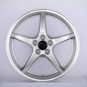 Groothandelsprijs Casting 18 Inch 8.5j 5X108 Wielen Vijf Spaken Zilver Machinaal Bewerkte Lip Diepe Schotel Legering Auto Velgen Voor <span class=keywords><strong>Volvo</strong></span> - Product Image 5