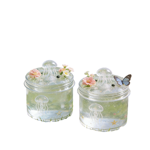 Squishy & Soothing Crystal Clear <b>Slime</b> Set with Modeling Clay & Play Dough Unisex Craft Toy for Kids - Product Image 2