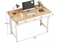 Nouveau Style moderne longue Table d'ordinateur de bureau meubles de maison étudiants écriture bureau d'étude avec tiroirs blanc bureau PC Table