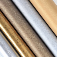 Film de lamination PVC métallisé brillant mat pour pressage sous vide, film de profilage pour portes d'armoires, murs et meubles – Fourniture directe usine