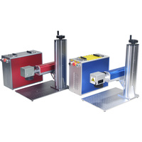 Machine de marquage laser UV portable 5W 10W pour métaux et non-métaux, arbres rotatifs, bouteilles en verre, avec réservoir d'eau gratuit