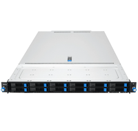 Serveur en rack 1U RS700A-E11-RS4U, deux processeurs EPYC 7003, 32 emplacements DDR4, 4 baies NVMe, 1 alimentation + 1 bloc d'alimentation
