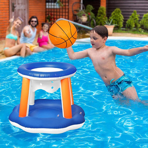 Nuevo Producto 2026: <span class=keywords><strong>Set</strong></span> de Baloncesto y Voleibol Acuático Inflable de PVC Engrosado para Piscinas Infantiles, Juegos Interactivos - Product Image 4