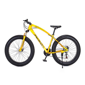 Bicicleta de carreras <span class=keywords><strong>DAURADA</strong></span> personalizada de 26 pulgadas para hombre, cuadro de acero de alto carbono, disco de 21 velocidades, nuevo diseño, bicicleta Snow Fat Made China - Product Image 1