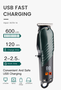 OEM/ODM, cortapelos impermeable, suministro de peluquero, recortadora eléctrica recargable, recortadora de cuerpo, afeitadora para hombres, recortadora de pelo, máquina de afeitar - Product Image 2