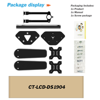 Support de bureau réglable à double bras Max VESA 100*100mm pour 2 moniteurs