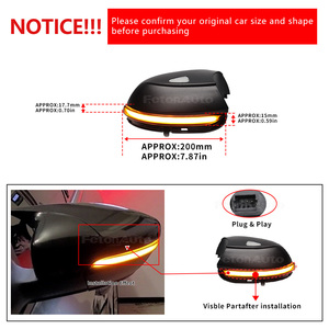 Cho Volkswagen VW Passat CC B7 Bọ Cánh Cứng <span class=keywords><strong>Scirocco</strong></span> Jetta MK6 Euro <span class=keywords><strong>LED</strong></span> <span class=keywords><strong>Side</strong></span> Wing gương chỉ số blinker năng động tín hiệu lần lượt ánh sáng - Product Image 4