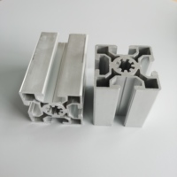 Profilé en aluminium extrudé standard européen, robuste, à rainure en T, 6063 anodisé, pièces modulaires pour la construction de machines