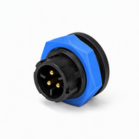 Connecteur étanche IP68 extérieur M19 multi-contacts à verrouillage par poussée, fiable, anti-desserrage et résistant à la corrosion