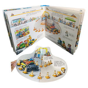 <span class=keywords><strong>Libro</strong></span> de cartón para niños personalizado servicios de impresión <span class=keywords><strong>libro</strong></span> de solapa elevador de cartón para niños - Product Image 4