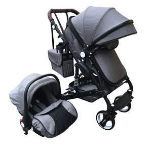 Xe đẩy em bé đa năng cao cấp 3 trong <span class=keywords><strong>1</strong></span> màu đen sang trọng dành cho trẻ sơ sinh - Product Image 3